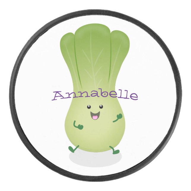 Palet De Hockey dessin animé mignon de bok choy (Devant)