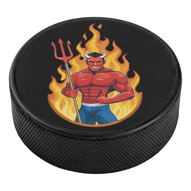 Palet De Hockey Devil with trident (3/4/2016 12:00:00 AM)