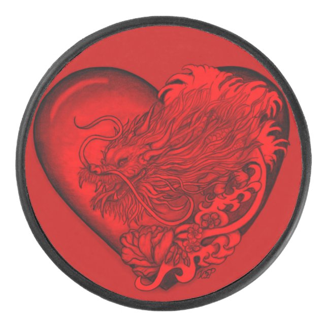 Palet De Hockey Dragon Heart (Devant)