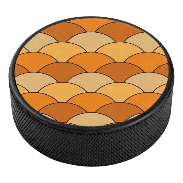 Palet De Hockey Dragon Scales, Fans, Waves, Seigaiha, Orange (3/4/2016 12:00:00 AM)
