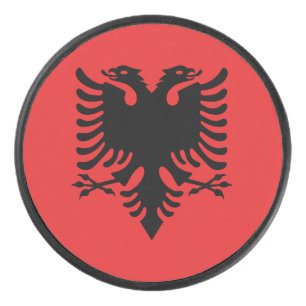 Palet De Hockey Drapeau albanais patriotique