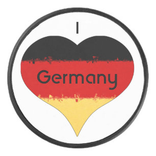 Palet De Hockey Drapeau allemand I Heart Allemagne