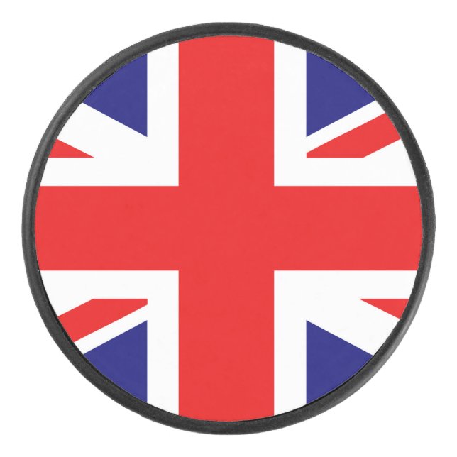 Palet De Hockey Drapeau britannique Royaume-Uni d'Angleterre (Devant)