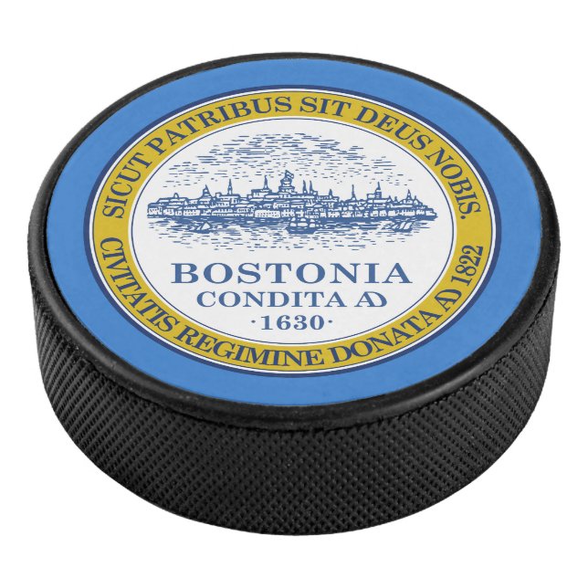 Palet De Hockey Drapeau de Boston, Massachusetts Hockey Puck (3/4/2016 12:00:00 AM)