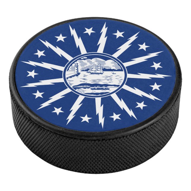 Palet De Hockey Drapeau de Buffalo, Dessous de verre de papier Car (3/4/2016 12:00:00 AM)
