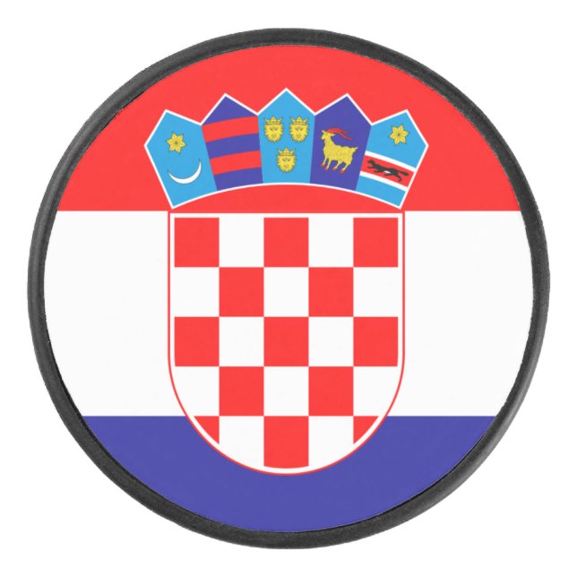 Palet De Hockey Drapeau de la Croatie (Devant)