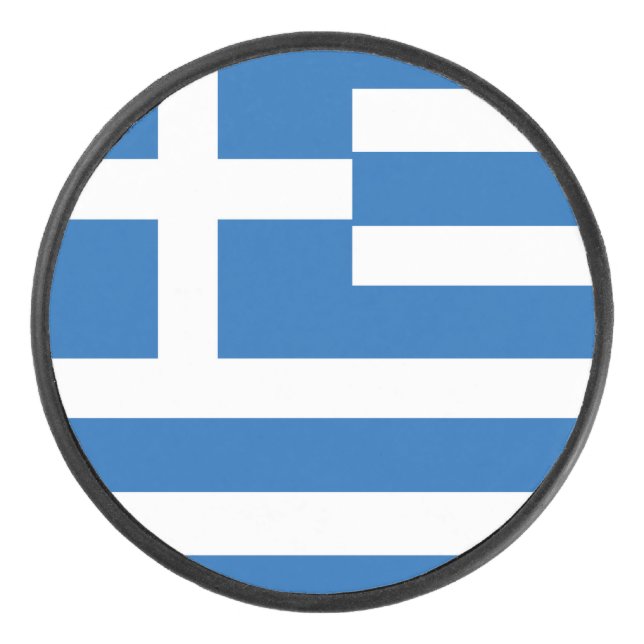 Palet De Hockey Drapeau de la Grèce (Devant)
