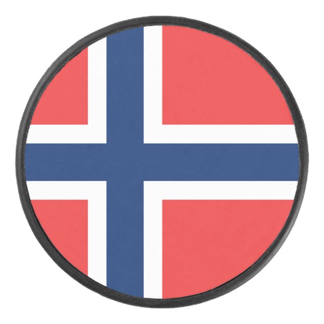 Palet De Hockey Drapeau de la Norvège (Devant)