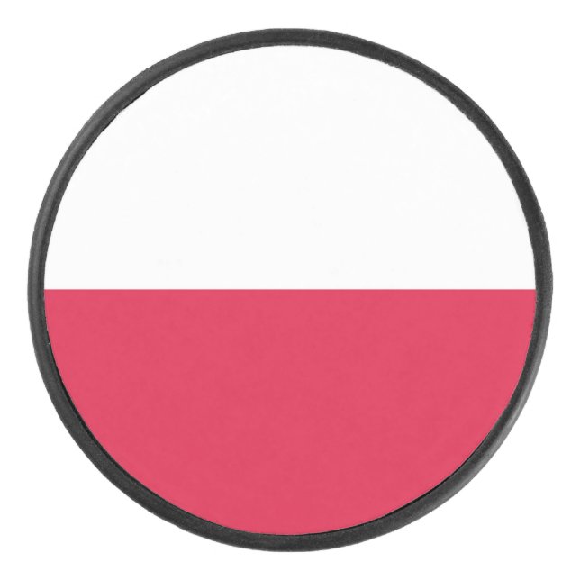 Palet De Hockey Drapeau de la Pologne (Devant)