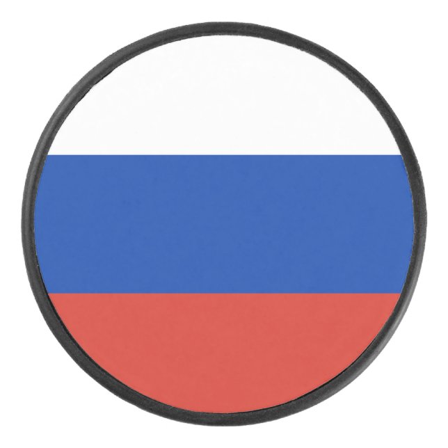 Palet De Hockey Drapeau de la Russie (Devant)
