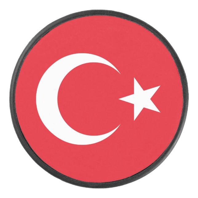 Palet De Hockey Drapeau de la Turquie (Devant)