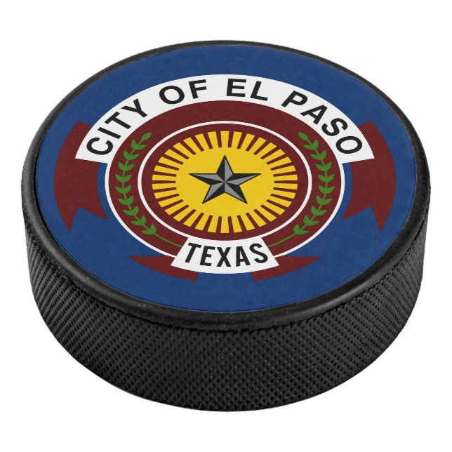 Palet De Hockey Drapeau de la ville d'El Paso, Texas Hockey Puck (3/4/2016 12:00:00 AM)