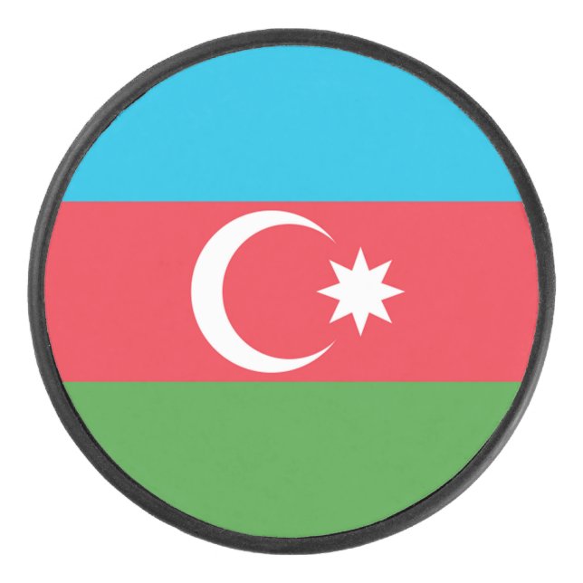 Palet De Hockey Drapeau de l'Azerbaïdjan (Devant)