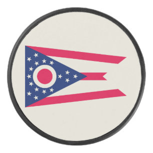 Palet De Hockey Drapeau de l'Ohio : la bannière Buckeye State