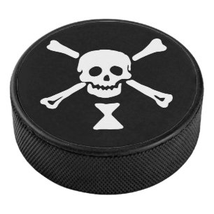 Palet De Hockey Drapeau de pirate d'Emanuel Wynne Jolly Roger