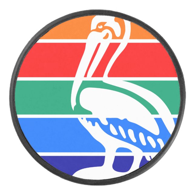 Palet De Hockey Drapeau de Saint-Pétersbourg, Floride (Devant)