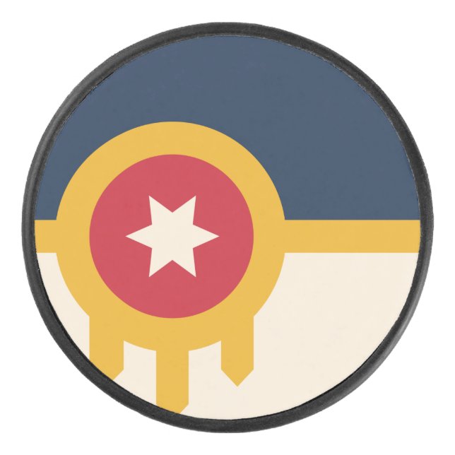 Palet De Hockey Drapeau de Tulsa, Oklahoma (Devant)