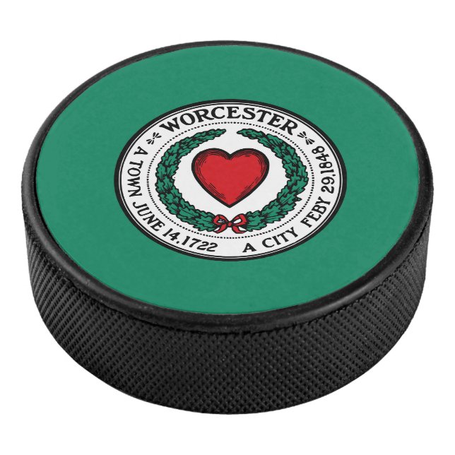 Palet De Hockey Drapeau de Worcester, Massachusetts Hockey Puck (3/4/2016 12:00:00 AM)