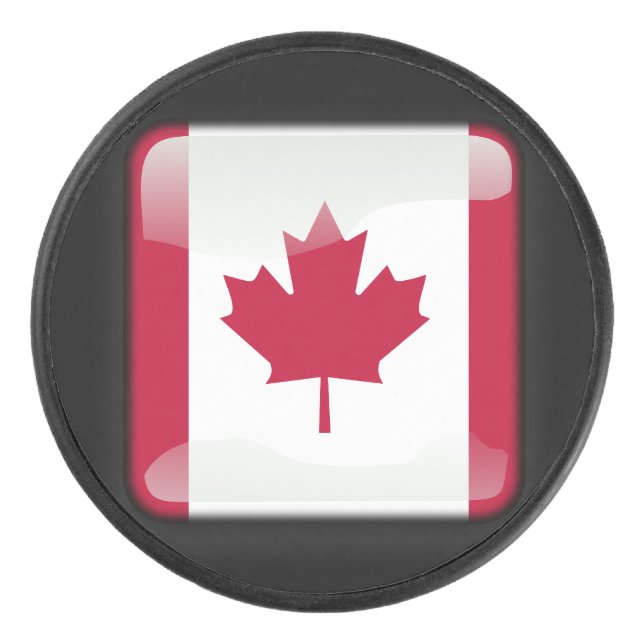 Palet De Hockey Drapeau du Canada (Devant)