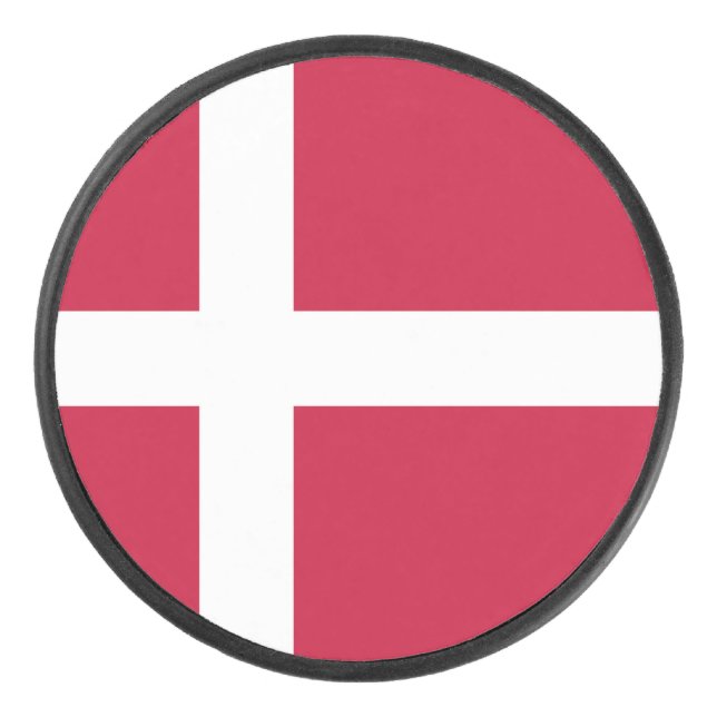 Palet De Hockey Drapeau du Danemark (Devant)
