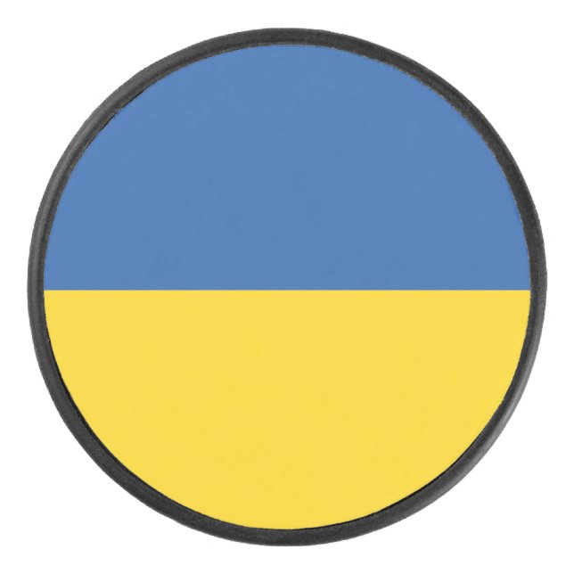 Palet De Hockey Drapeau d'Ukraine (Devant)