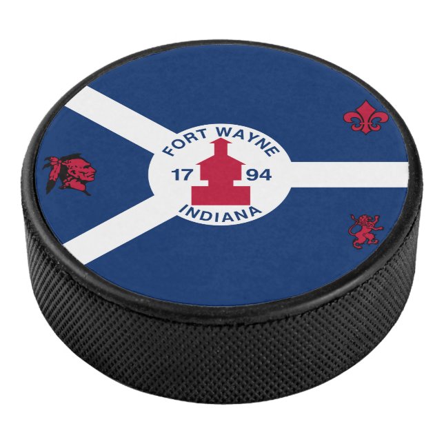 Palet De Hockey Drapeau Fort Wayne, Indiana Hockey Puck (3/4/2016 12:00:00 AM)