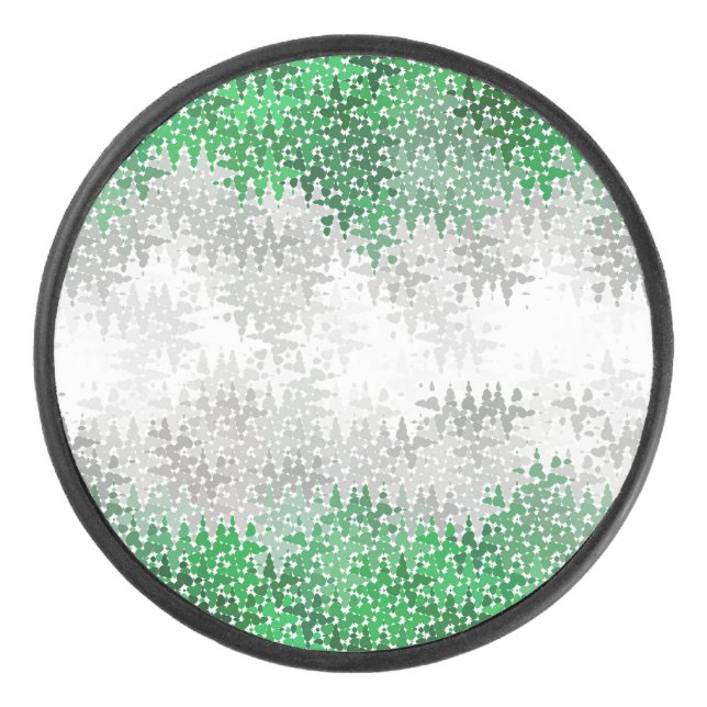 Palet De Hockey Drapeau Grayromantic Fierté Trippy Abstrait (Devant)
