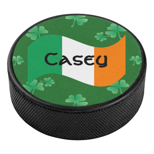 Palet De Hockey Drapeau irlandais avec Shamrock Personnalisé (3/4/2016 12:00:00 AM)