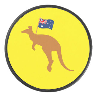 Palet De Hockey drapeau kangourou australien jaune