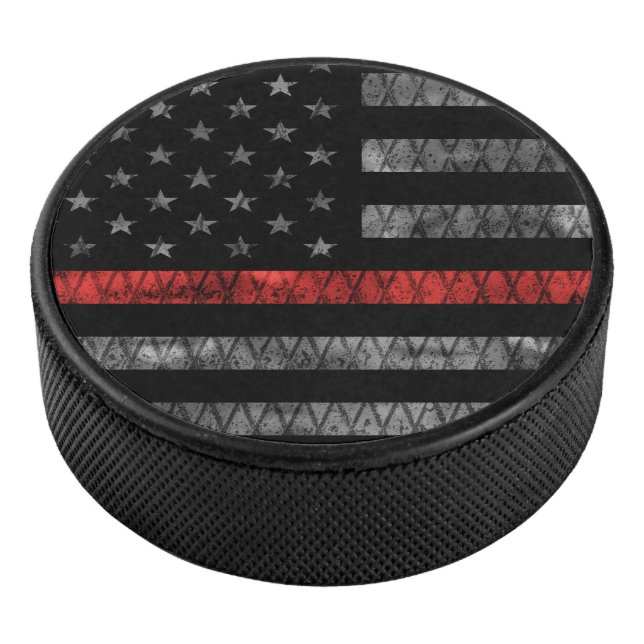 Palet De Hockey Drapeau minuscule de pompier Red Line (3/4/2016 12:00:00 AM)