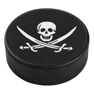Palet De Hockey Drapeau pirate
