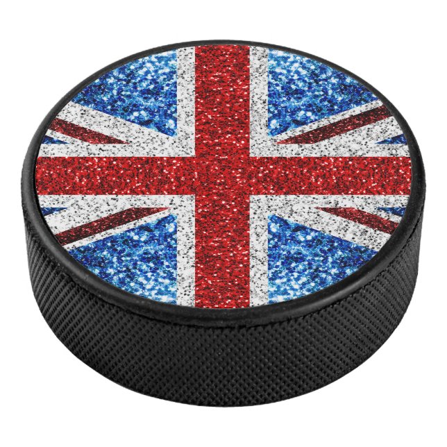 Palet De Hockey Drapeau rouge bleu blanc brillant parties scintill (3/4/2016 12:00:00 AM)