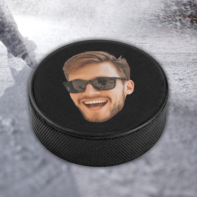 Palet De Hockey Drôle Personnalisé Homme Face Photo Hockey Puck (Funny Personalized Men Face Photo Hockey Puck
)