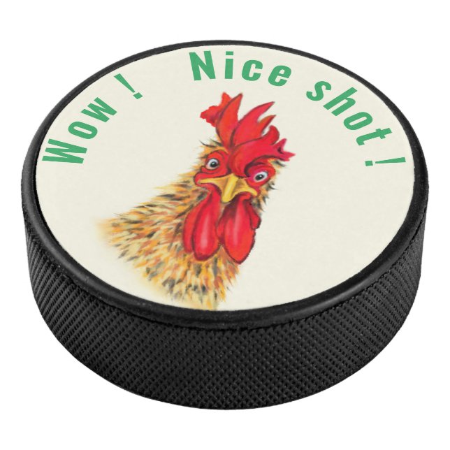 Palet De Hockey Drôle Rooster Hockey Puck (3/4/2016 12:00:00 AM)