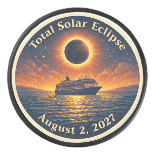 Palet De Hockey Éclipse solaire totale du 2 août 2027 navire de cr
