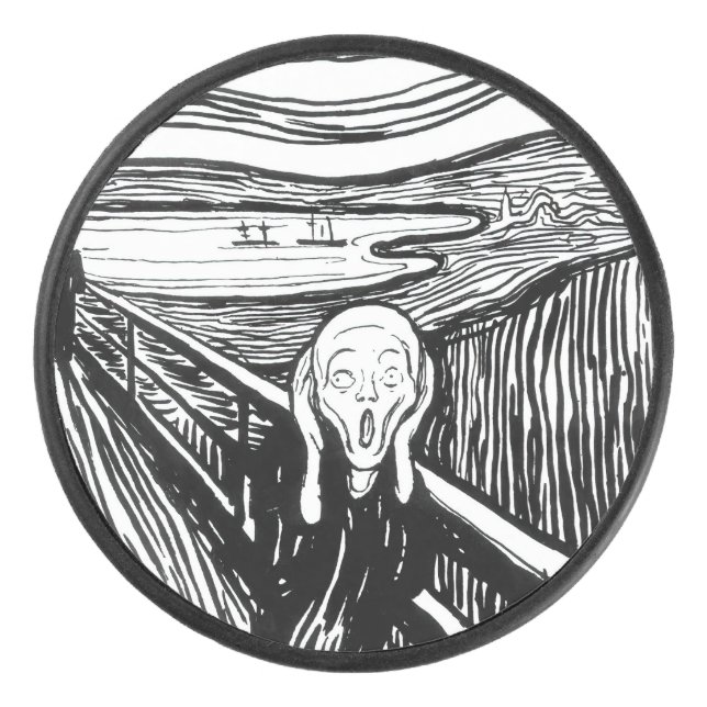 Palet De Hockey Edvard Munch - La lithographie de cri (Devant)