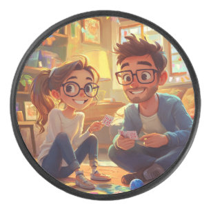 Palet De Hockey Elegant Love Script Mariage Photo Album Classeur