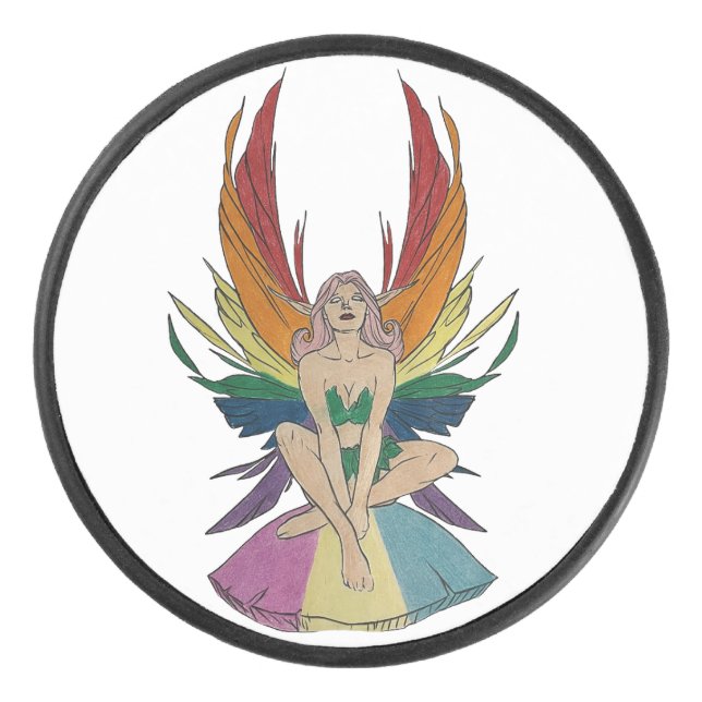 Palet De Hockey Fée pansexuelle (Devant)