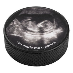 Palet De Hockey Fête des Pères échographie bébé enceinte