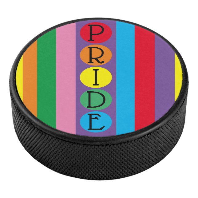 Palet De Hockey Fierté ronde arc-en-ciel LGBTQ (3/4/2016 12:00:00 AM)