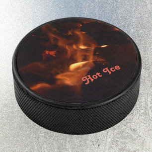 Palet De Hockey Flammes et Feu Brûler le diable personnalisable