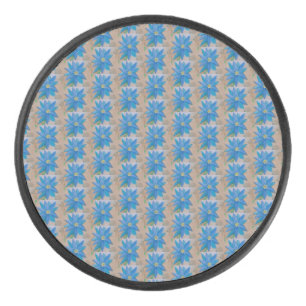 Palet De Hockey Fleur bleue