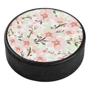 Palet De Hockey Fleurs roses