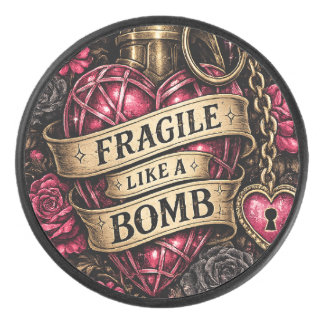 Palet de hockey fragile comme une bombe