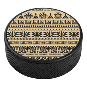 Palet De Hockey Fret grec, Motif méditerranéen, Brown