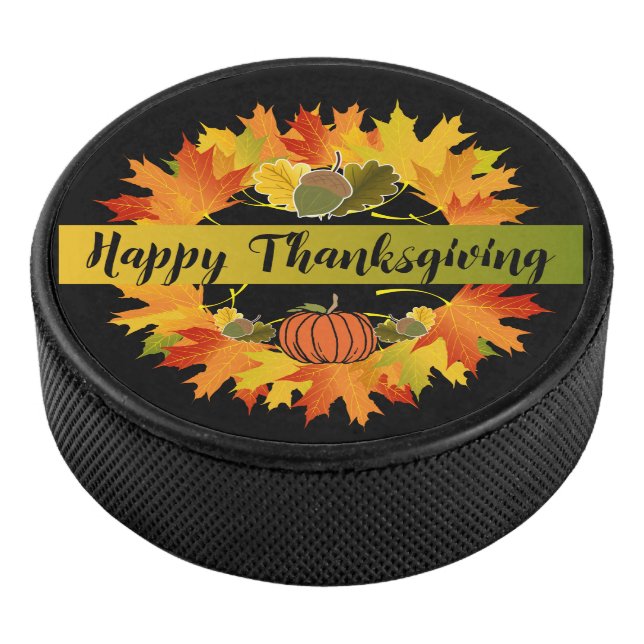 Palet De Hockey Galet d'hockey de thanksgiving de guirlande de (3/4/2016 12:00:00 AM)
