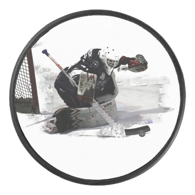 Palet De Hockey Goaltender - Joueur de hockey (Devant)