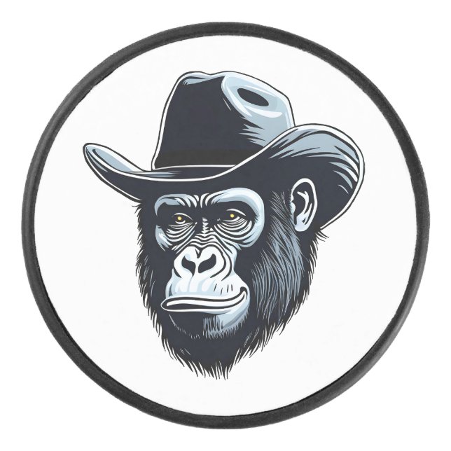 Palet De Hockey Gorilla Cowboy (Devant)