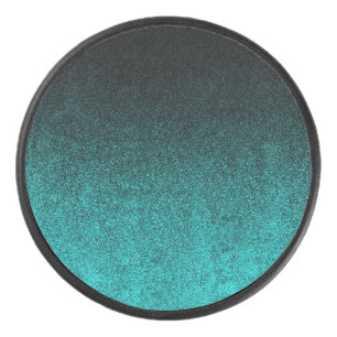 Palet De Hockey Gradient Aqua et Parties scintillant noire