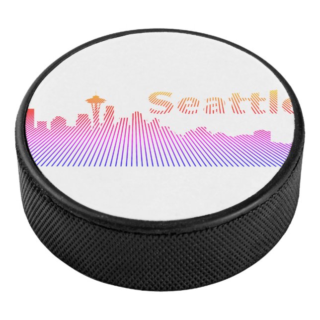 Palet De Hockey Graphique en silhouette de Seattle (3/4/2016 12:00:00 AM)